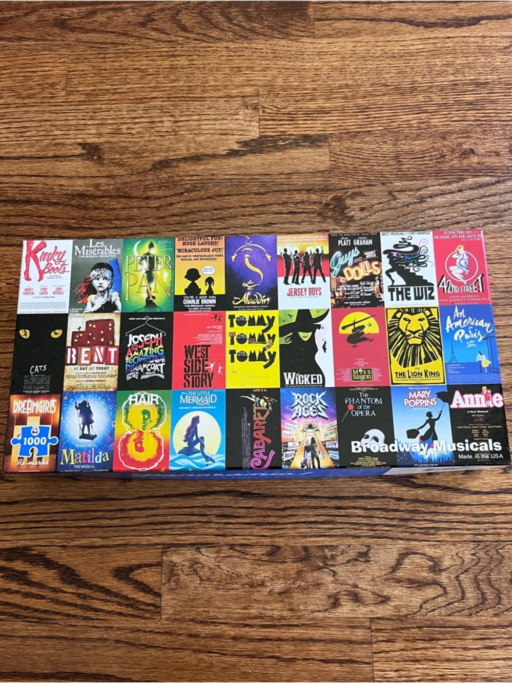 Broadway Musicals Panoramic Puzzle by Re-Marks 1000 Pieces